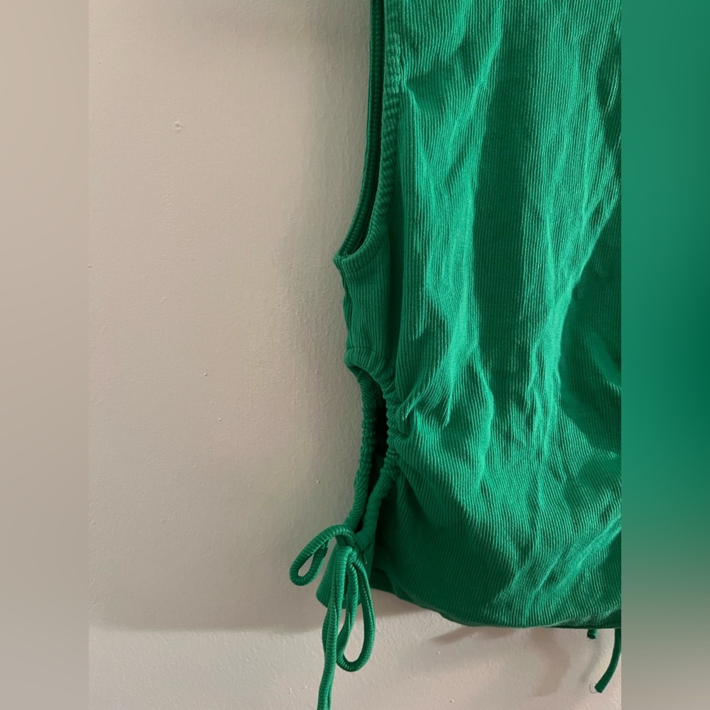 Zara Green Side Cut Out Top - Picture 4 of 6